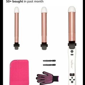Top4ever Hair Curling Wand Set with Accessories